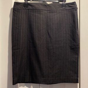 NWOT.  Dana Buchman Black with Pink Pinstripes Skirt